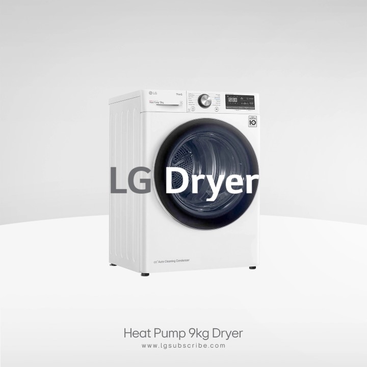 LG Dryer Heat Pump 9kg VD-H9066WS