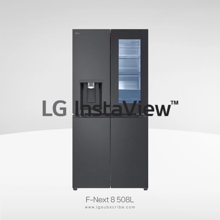 LG InstaView Refrigerator F-Next 8 508L GC-G22FFQAB