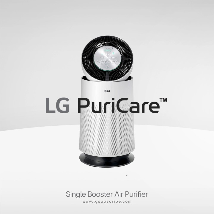 LG PuriCare 360 Air Purifier Single Booster AS65GDWB0 White