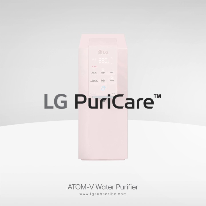 LG PuriCare Water Purifier ATOM-V Pink WD518AN.APKRLML