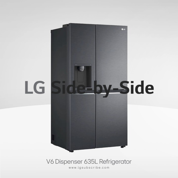 LG Side-by-Side Refrigerator V6 Dispenser 635L GC-J257SQNW