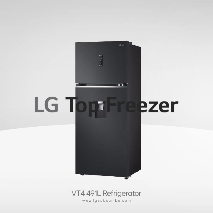 LG Top Freezer Refrigerator VT4 491L GN-F452PQAK